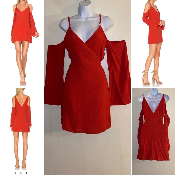 Lovers + Friends Cutout Shoulders Wrap Dress - Picture 4 of 10